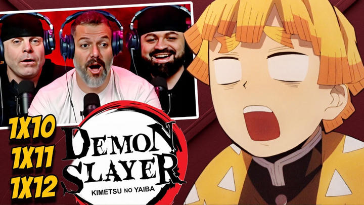Demon Slayer reaction season 1 episode 10/11/12 (DUB)