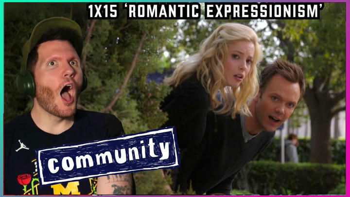 First time watching Community REACTION 1x15 'Romantic Expressionism'