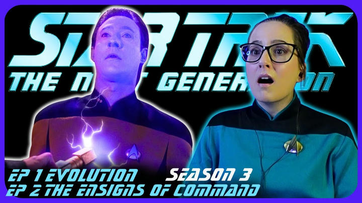🖖STAR TREK TNG 3x1-2 | Evolution | The Ensigns of Command REACTION